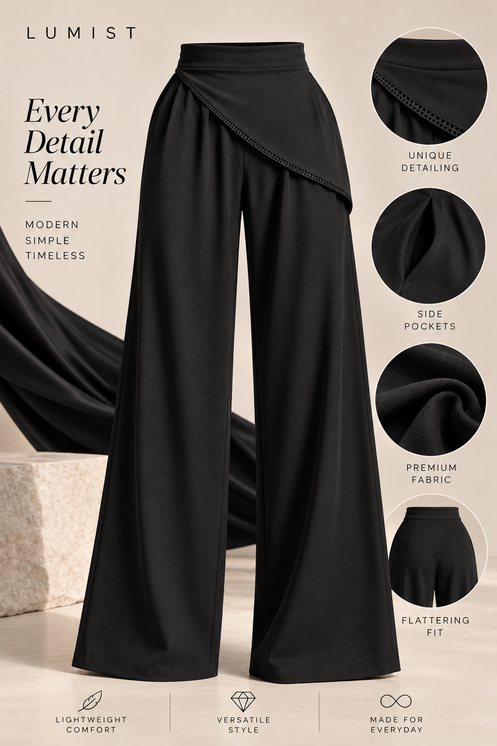 LUMIST Celine Linen Pants