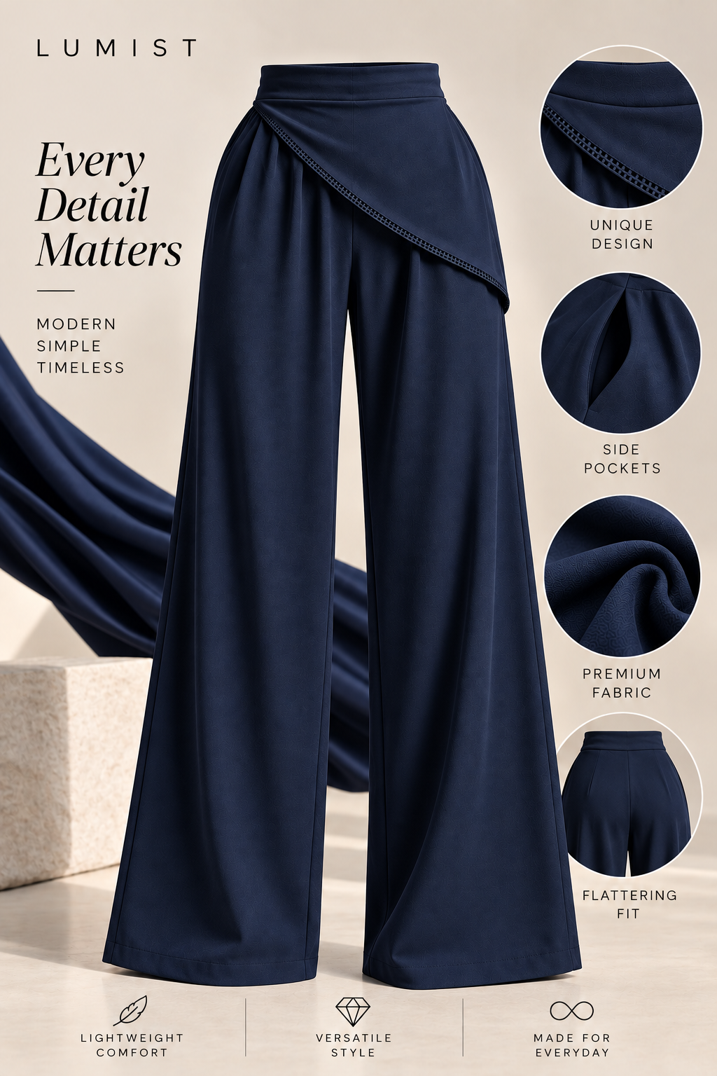 LUMIST Celine Linen Pants