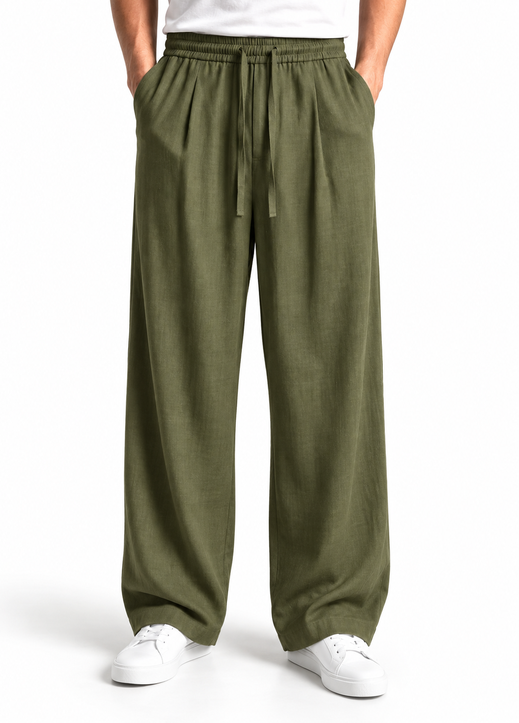 LUMIST Noir Linen Pants