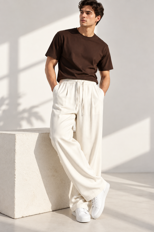 LUMIST Noir Linen Pants